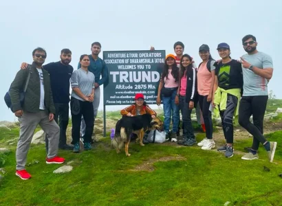 Mcleodganj Triund Trek with panoramic Dhauladhar mountain views in Himachal Pradesh